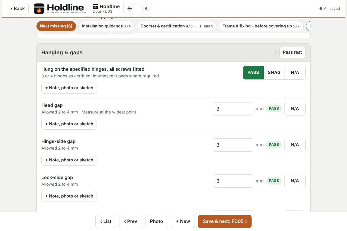 Templates for every job in Holdline